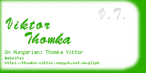 viktor thomka business card